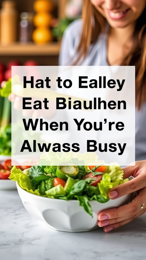 How To Eat Healthy When You’re Always Busy: Quick Solutions For Nutritional Gaps