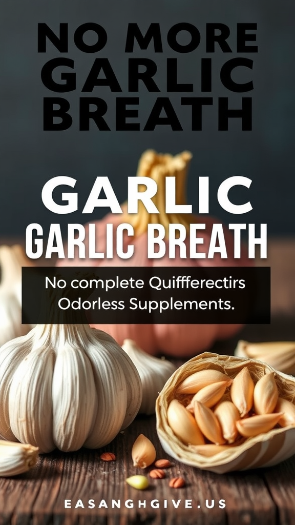 No More Garlic Breath: The Complete Guide To Effective Odorless Supplements