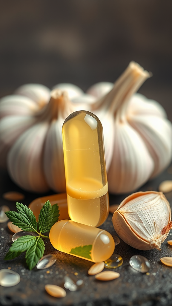 No After Taste, Excellent Size – Highlights No Garlic Aftertaste And Easy-to-swallow Softgel Size​