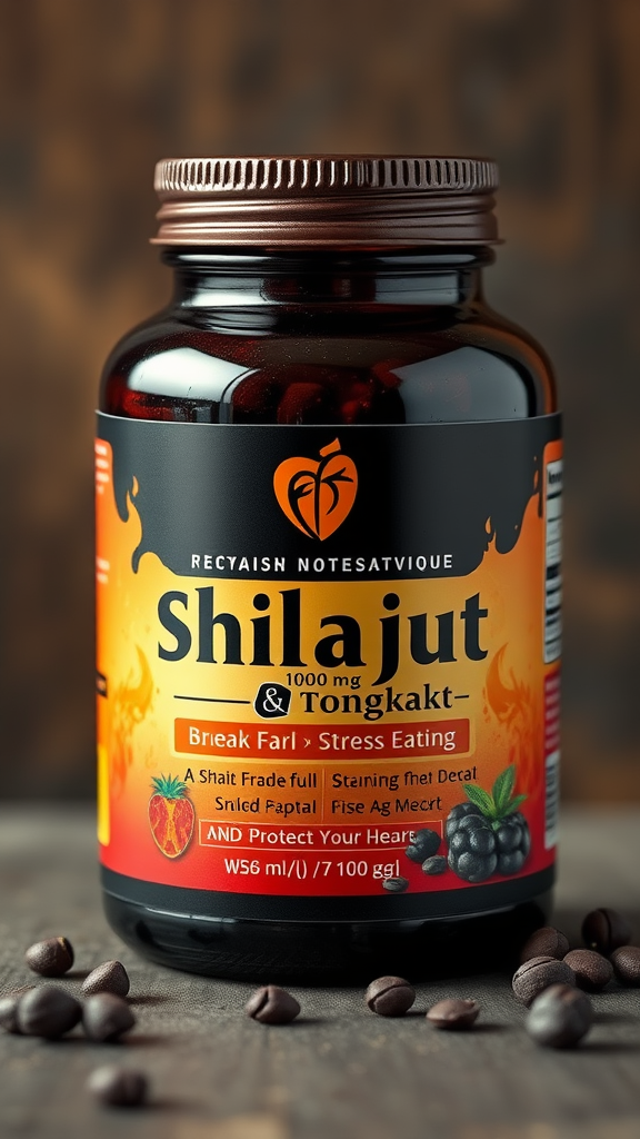 Shilajit 1000 Mg & Tongkat: Break Free From Stress Eating And Protect Your Heart