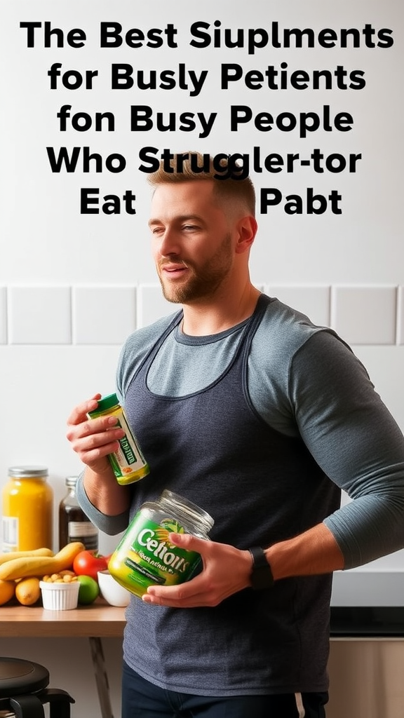The Best Supplements For Busy People Who Struggle To Eat Right