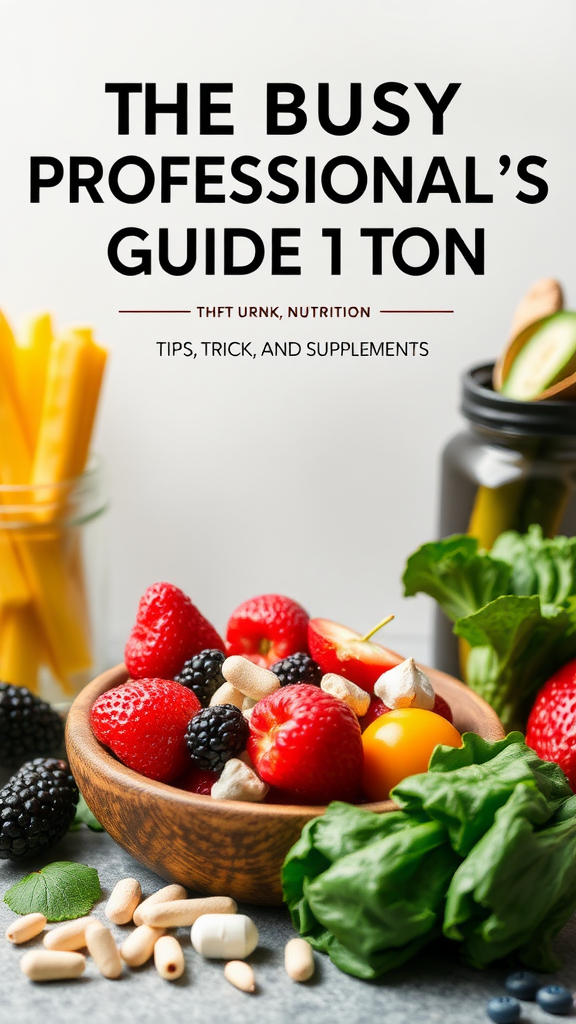 The Busy Professional’s Guide To Nutrition: Tips, Tricks, And Supplements